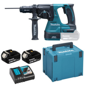 Perforateur Burineur Makita DHR243RTJ 18V avec Batteries 5.0Ah