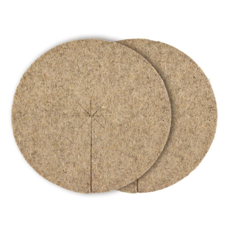 Disques de Paillage Naturel en Chanvre - Lot de 2, 30 cm