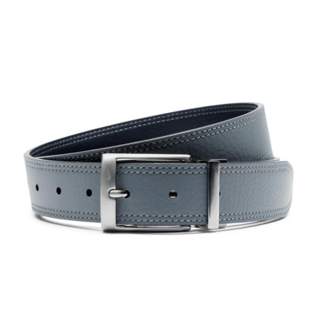 Ceinture Réversible Nike pour Hommes - Noir et Gris, Taille 42