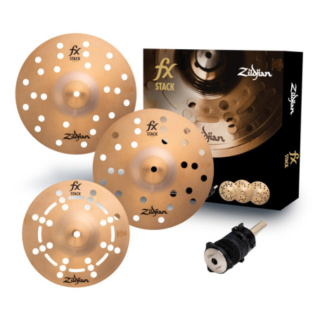 Zildjian FX Stack 10" - Ensemble de 3 Cymbales Innovantes