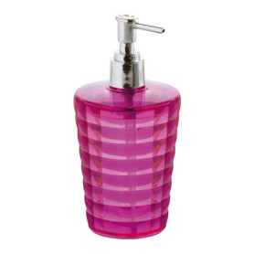 Distributeur de Savon Ronde en Plastique Fuchsia - Gedy