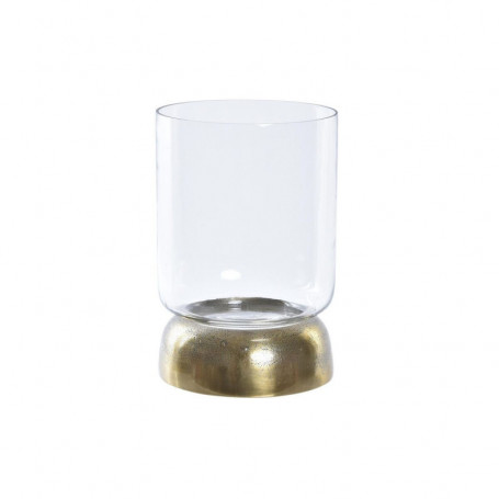 Bougeoir DKD Home Decor Verre Doré Aluminium (14 x 14 x 21 cm) 117,99 €