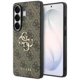 Étui en cuir synthétique CG MOBILE Guess 4G pour Samsung Galaxy S26 Ultra - Marron