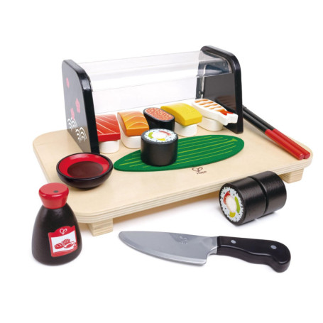 Hape Set de Sushis en Bois pour Petits Chefs - Jeu d'Imitation Complet