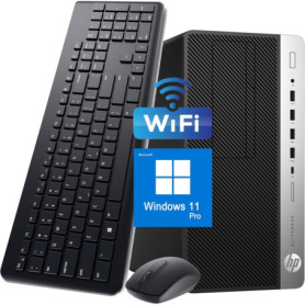 HP EliteDesk 705 G4 Mini Tour - PC de Bureau AMD Ryzen 3 Pro, 8 Go RAM, 256 Go SSD