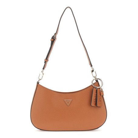 Sac à Épaule GUESS Noelle II en Cuir Synthétique Light Cognac