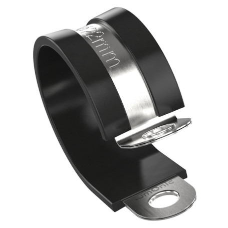 Pack de 5 Colliers de Serrage Lumonic 22mm en Acier Inoxydable avec Caoutchouc