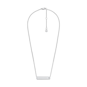 Collier Femme Fossil Sadie en Acier Inoxydable Argenté avec Gravure