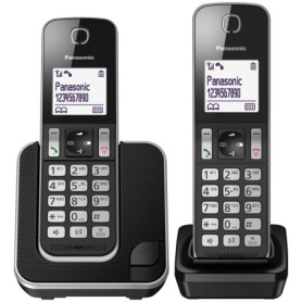 Téléphone sans fil Panasonic KX-TGD312JTB Noir avec identification de l'appelant