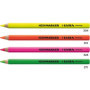 Lot de 4 marqueurs fluo LYRA en bois - Couleurs vives assorties