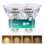 Ampoule LED GU10 Dimmable 2,5W 2700K Blanc Chaud - Lot de 2