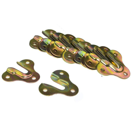 Lot de 20 crochets triangulaires en métal pour accrocher miroirs et œuvres d'art