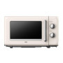 Micro-ondes rétro Silva Schneider 20L 700W beige avec minuterie