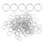 SUPVOX 100 Anneaux Porte-clé en Acier Inoxydable 10 mm pour Bijoux et Artisanat