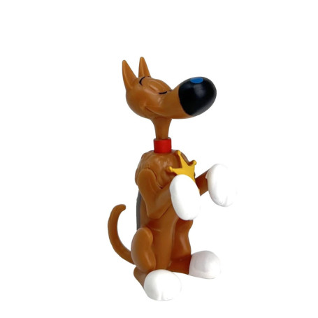 Figurine Rantanplan Assis de Lucky Luke - Plastique 6 cm