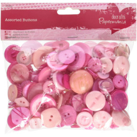 Boutons Roses Assortis - 250g pour Artisanat
