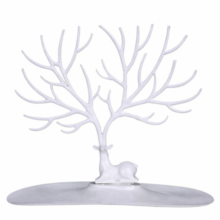 Présentoir à Bijoux Arbre Cerf PARENCE - Organisateur Élégant pour Boucles d'Oreilles et Colliers