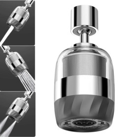 Aérateur de Robinet Cuisine Pivotant 360° avec Filtre et Adaptateurs