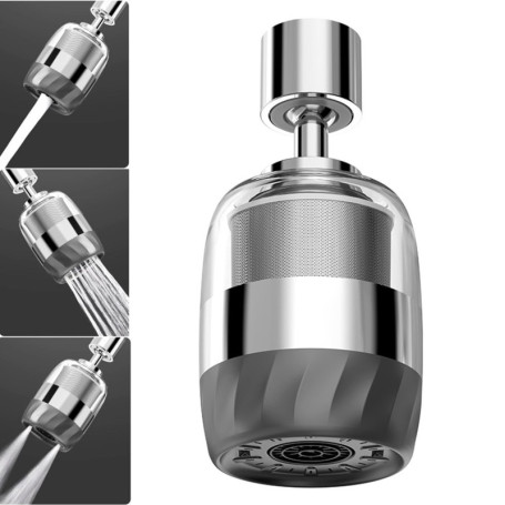 Aérateur de Robinet Cuisine Pivotant 360° avec Filtre et Adaptateurs