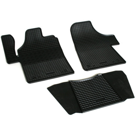Tapis de Voiture en Caoutchouc Noir pour Mercedes Vito/Viano