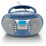 Karcher RR 5025 CD Radio Portable Bleu avec Lecteur CD