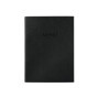 Protège-menu élégant A5 avec pochettes transparentes - Noir