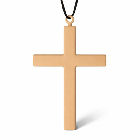 Collier Croix XXL avec Pendentif pour Déguisement et Carnaval