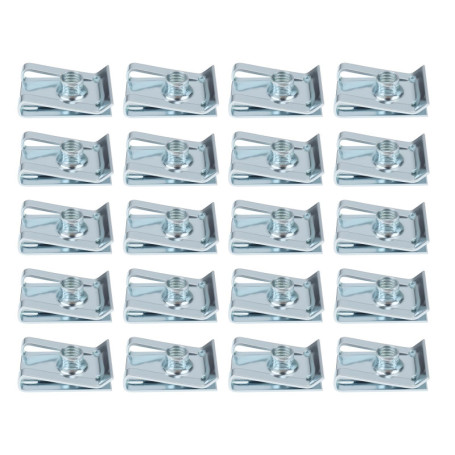 Lot de 20 Écrous M5 Galvanisés pour Motos et Scooters