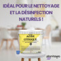 Poudre d'Acide Citrique 5kg - Nettoyant Universel 100% Pur