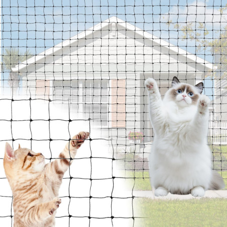 Filet de Protection pour Chat sur Balcon 10x3m - QWORK