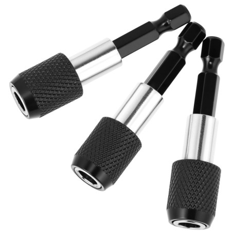 Jeu de 3 porte-embouts magnétiques 1/4 pouce QWORK