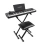 Alesis Melody 61 Piano Numérique 61 Touches pour Débutants avec Haut-Parleurs, Support, Banc, Casque, Pupitre, 300 Sons et des L