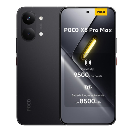 XIAOMI POCO X8 Pro Max - Smartphone 12+512 Go, Écran AMOLED 50 MP Noir