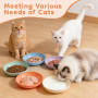 Ensemble de 5 Gamelles Écologiques pour Chats - Anti-Fatigue des Moustaches
