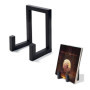 Support mural élégant pour disques vinyles - Rangement décoratif en métal noir