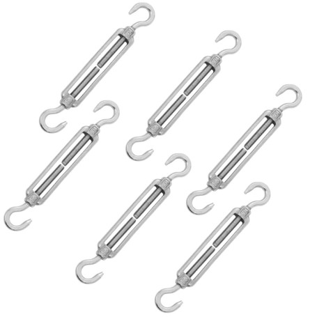 Tendeur en Acier Inoxydable YKKJ - Lot de 6 Crochets Ajustables