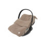 Chancelière Jollein Nid d'Ange Cloudy Rib Milky Coffee pour Siège Auto et Poussette