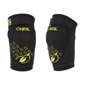 Genouillères O'NEAL BMX VTT Downhill pour Enfants - Protection Légère Noir Jaune Fluo