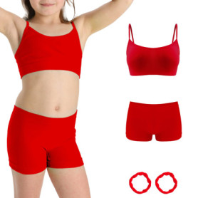 Ensemble Fille Risalti en Microfibre - Brassière, Culottes et Shorty Confortables