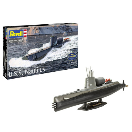 Maquette Revell U.S.S. Nautilus à l'Échelle 1:305 - Kit de Modélisme Détailé