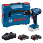 Perceuse-visseuse sans fil Bosch Professional GSB 18V-25 avec 2 batteries
