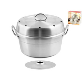 Faitout en Aluminium avec Couvercle - 28 cm