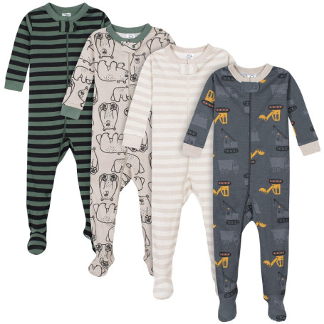 Pyjamas 4 pièces pour bébés garçons - Gerber, Ajustement Parfait