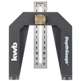 Jauge de Profondeur Kwb pour Défonceuses et Scies Circulaires avec Échelles en Cm et Pouces