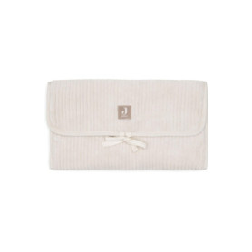 Matelas à Langer Nomade Jollein Cloudy Rib - Oatmeal avec Poches Pratiques