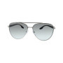 Lunettes de soleil aviateur Prada Linea Rossa pour homme - Argent