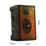 Enceinte Portable Mooving MS-KARA-MOOV500 avec Effets Lumineux et Micro