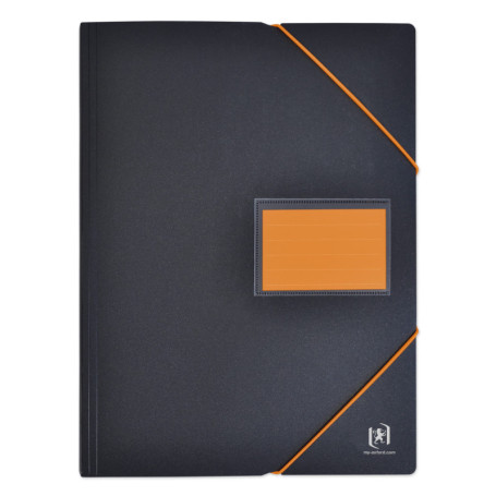 Protège-Documents A4 Oxford Students 200 Vues Noir et Orange