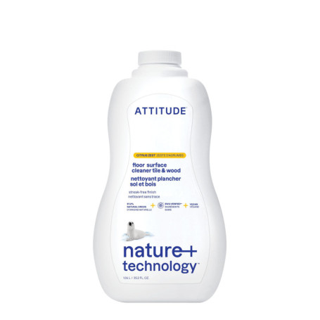Nettoyant Sols Multi-Surface ATTITUDE - Parfum Zeste d'Agrumes, 1.04L