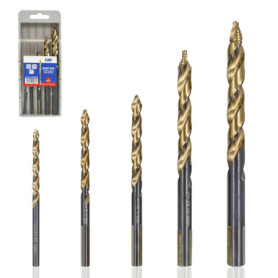 TJR Lot de 5 Forets Hélicoïdaux en Cobalt HSSE 4-10 mm - Durabilité et Précision
